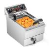 ROVSUN 12.5QT/11.8L Electric Deep Fryer w/Frying Basket, Timer, Drain, & Lid, Commercial Countertop Single Tank Frying Machine, Adjustable Temperature, for French Fries Donuts Onion Rings, 1700W 110V view 1
