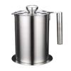 1pc Oil Strainer Pot Oil Filter Pot Can with Strainer Kitchen Can Storage view 1