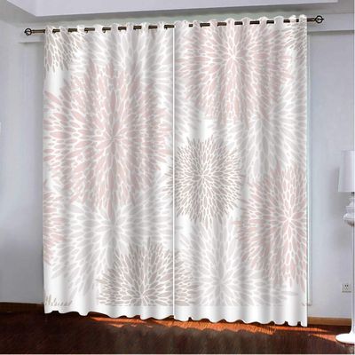 3D Cartoon Branches Curtains Panels for Bedroom with Black Liner, Full Room Darkening Noise Reducing Grommet Curtain (2,52W x 63L)