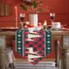 Christmas Tree Deer Elk Table Runners Extra Long 13X120 Inch, Buffalo Plaid Red Checkered Non-Slip Cotton Linen Rectangle Tablecloths Table Setting Decor for Wedding Party Holiday Dinner Home view 2
