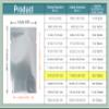 PABCK 100 Pack 4.7x6.7 inch (Inside Size 4.3x6.3 inch) Clear Front Mylar Heat Seal Pouch Foil Bulk Food Storage Kitchen Packaging Vacuum Wrapping view 3