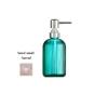 Amber Glass Soap Dispenser, Rust Proof, Pink Pump Bottle, Hand Soap Dispenser for Bathroom, Premium Kitchen Soap Dispenser (Color : Dark Green, Size : 400ml) view 2