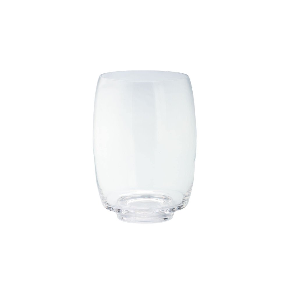 7.5" Clear Solid Glass Classic Candle Holder