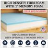 Foamma 3" x 36" x 72" High Density Gel Memory Foam RV Bunk Mattress Replacement Topper for Camper, Truck & Travel Trailer, Firm Support, CertiPUR-US Certified, Made in USA, Cover Not Included view 3