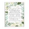Stupell Industries Amazing Grace Sheet Music Green Floral Border Wood Art by Jennifer Pugh Wall Plaque, 13 x 19 (ac-133_wd_13x19) view 1