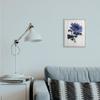 Blue Sunflower Illustration White Farm Fence Design view 2