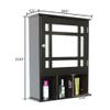 Thaweesuk Shop New Espresso Wall Mounted Bathroom Vanity Mirror Storage Medicine Cabinet Shelves Over Toilet Wood 18.90" x 6.50" x 23.63" (LxWxH) view 3
