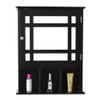 Thaweesuk Shop New Espresso Wall Mounted Bathroom Vanity Mirror Storage Medicine Cabinet Shelves Over Toilet Wood 18.90" x 6.50" x 23.63" (LxWxH) view 4