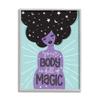 Stupell Industries Body Full of Magic Quote Female Astrological Hair Ilis Avils Grey Framed Wall Art, 16 x 20 view 1
