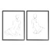 Stupell Industries Female Gesture Drawings Minimalist Curved Linework view 1