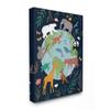 Stupell Industries Jungle Animals and Earth Nature Floral Border Canvas Nina Seven Wall Art, 36 x 48 view 1