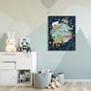 Stupell Industries Jungle Animals and Earth Nature Floral Border Canvas Nina Seven Wall Art, 36 x 48 view 2