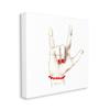 Stupell Industries I Love You Sign Language Gesture Red Accents view 1