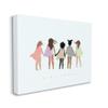 Stupell Industries Girl Power Phrase Inclusive Caped Superheroes Canvas Leah Straatsma Wall Art, 24 x 30 view 1