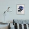 Blue Sunflower Illustration White Farm Fence Design view 2