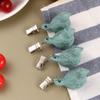 Cabilock 4pcs Green Bird Shape Tablecloth Clips Creative Iron Covers for Home Dining Picnics Buffets and Events Secure Your Tablecloth Windy Conditions view 3