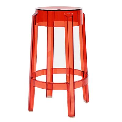 Kitchen & Dining Room Chairs Side Chairs Modern Acrylic Counter Bar Stool in Clear, Nordic High Stool, Plastic Dining Table Chair, for Kitchen Breakfast Counter Conservatory Cafe Pub