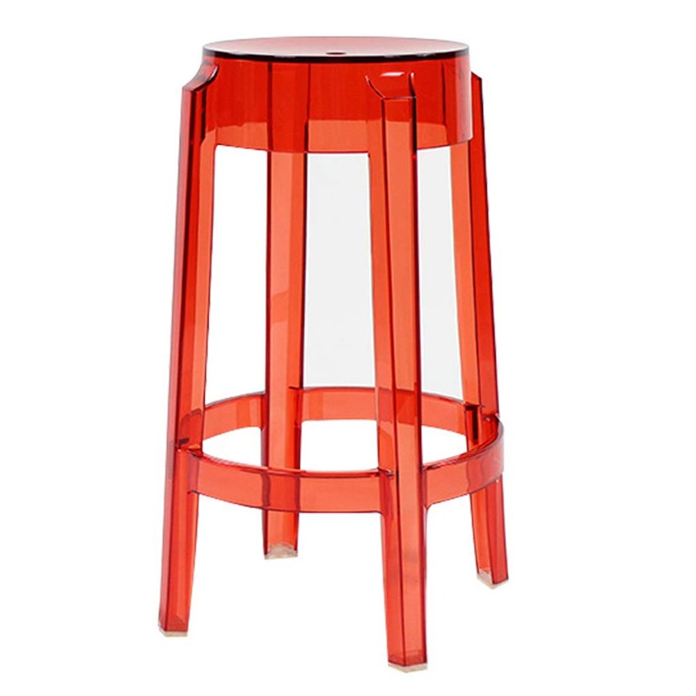 Kitchen & Dining Room Chairs Side Chairs Modern Acrylic Counter Bar Stool in Clear, Nordic High Stool, Plastic Dining Table Chair, for Kitchen Breakfast Counter Conservatory Cafe Pub