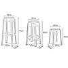 Kitchen & Dining Room Chairs Side Chairs Modern Acrylic Counter Bar Stool in Clear, Nordic High Stool, Plastic Dining Table Chair, for Kitchen Breakfast Counter Conservatory Cafe Pub view 3