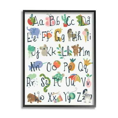 Kids' Safari Animal Alphabet Colorful Illustrations