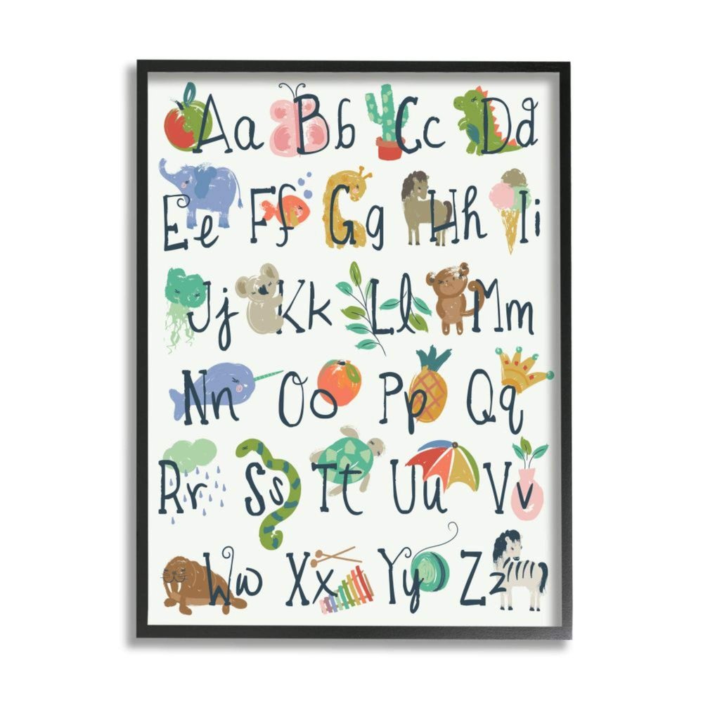 Kids' Safari Animal Alphabet Colorful Illustrations