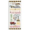 Stupell Industries Kids' Construction Zone Vehicles Motivational Phrases Canvas Jennifer Pugh Wall Art, 13x30 view 1
