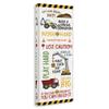 Stupell Industries Kids' Construction Zone Vehicles Motivational Phrases Canvas Jennifer Pugh Wall Art, 13x30 view 3