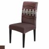 6Pcs Dining Chair Covers Protector Stretch Removable Washable Seat Cushion Slipcover,American Football Themed Seat Cover Spandex for Dining Room Hotel,Fun Traditional Sport Close Up Pattern view 1