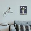 Stupell Industries Charming White Tulip Bouquet Over Rustic Blue view 2