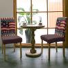 4Pcs Dining Chair Covers Protector Stretch Removable Washable Seat Cushion Slipcover,Wood Board American Flag Seat Cover Spandex for Dining Room Restaurant Hotel,Vintage Stars and Stripes view 3