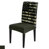 6Pcs Dining Chair Covers Protector Stretch Removable Washable Seat Cushion Slipcover,Camouflage American Flag Seat Cover Spandex for Dining Room Restaurant Hotel,Patriotic Stars and Stripes view 1