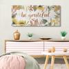 Stupell Industries Be Grateful Phrase Autumn Sunflower Floral Border view 2