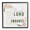 Stupell Industries His Love Endures Forever Phrase Plant Pattern Faith Design view 1