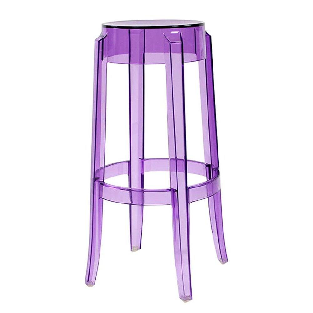 Kitchen & Dining Room Chairs Side Chairs Modern Acrylic Counter Bar Stool in Clear, Nordic High Stool, Plastic Dining Table Chair, for Kitchen Breakfast Counter Conservatory Cafe Pub