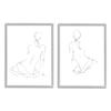 Stupell Industries Female Gesture Drawings Minimalist Curved Linework view 1