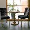 4Pcs Dining Chair Covers Protector Stretch Removable Washable Seat Cushion Slipcover,Camouflage American Flag Seat Cover Spandex for Dining Room Restaurant Hotel,Black and White view 3