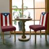 6Pcs Dining Chair Covers Protector Stretch Removable Washable Seat Cushion Slipcover,Puerto Rico National Flag Patriot Seat Cover Spandex for Dining Room Restaurant Hotel,Palm Leaves view 3