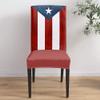 6Pcs Dining Chair Covers Protector Stretch Removable Washable Seat Cushion Slipcover,Puerto Rico National Flag Patriot Seat Cover Spandex for Dining Room Restaurant Hotel,Palm Leaves view 4