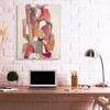 Stupell Industries Centered Geometric Shapes Abstract Red Orange Canvas Terri Burris Wall Art, 36 x 48 view 2