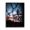 Stupell Industries Sunset Basketball Hoop Through Chain Fence view 1