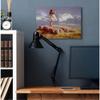 Stupell Industries Girl Gazing on Meadow Rock Sunset Clouds Canvas Jim Daly Wall Art, 24 x 30 view 2
