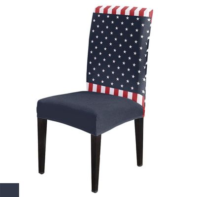 6Pcs Dining Chair Covers Protector Stretch Removable Washable Seat Cushion Slipcover,Independence Day 4th of July Seat Cover Spandex for Dining Room Restaurant Hotel,Patriotic American Flag
