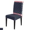 6Pcs Dining Chair Covers Protector Stretch Removable Washable Seat Cushion Slipcover,Independence Day 4th of July Seat Cover Spandex for Dining Room Restaurant Hotel,Patriotic American Flag view 1