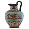 Bull Leaping Fresco Minoan Dolphins Knossos Vase Ancient Greek Pottery Ceramic view 1