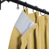 TWOPAGES Yellow Pinch Pleated Curtains 120 Inches Long for Living Room, Heavyweight Linen Textured Cotton Curtains Light Filtering Drapes (Set of 2, 58W x 120L) view 3