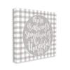 Stupell Industries Always Something Thankful for Phrase Grey Plaid Canvas Imperfect Dust Wall Art, 30 x 30 view 1