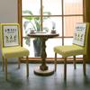 4Pcs Dining Chair Covers Protector Stretch Removable Washable Seat Cushion Slipcover,Yellow Honeycomb Pattern Seat Cover Spandex for Dining Room Restaurant Hotel,Cute Gnomes and Bees view 3