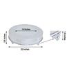 22-Inch wide Silver Round Embossed Cake Stand Riser - Wedding Birthday Dessert Display Pedestal Centerpiece Wholesale view 2