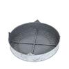 22-Inch wide Silver Round Embossed Cake Stand Riser - Wedding Birthday Dessert Display Pedestal Centerpiece Wholesale view 4