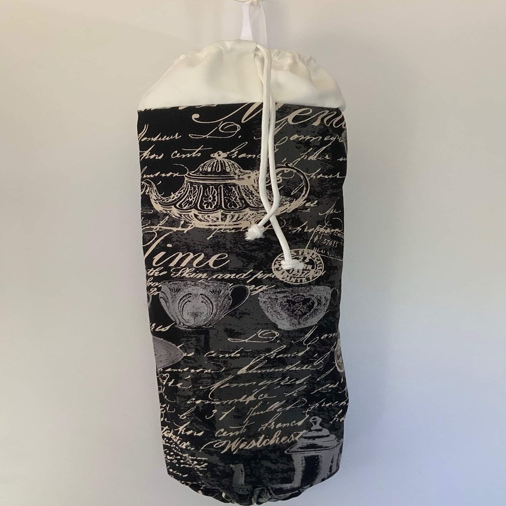Plastic Bag Holder/plastic bag organizer/grocery bag dispenser (Black farmhouse)